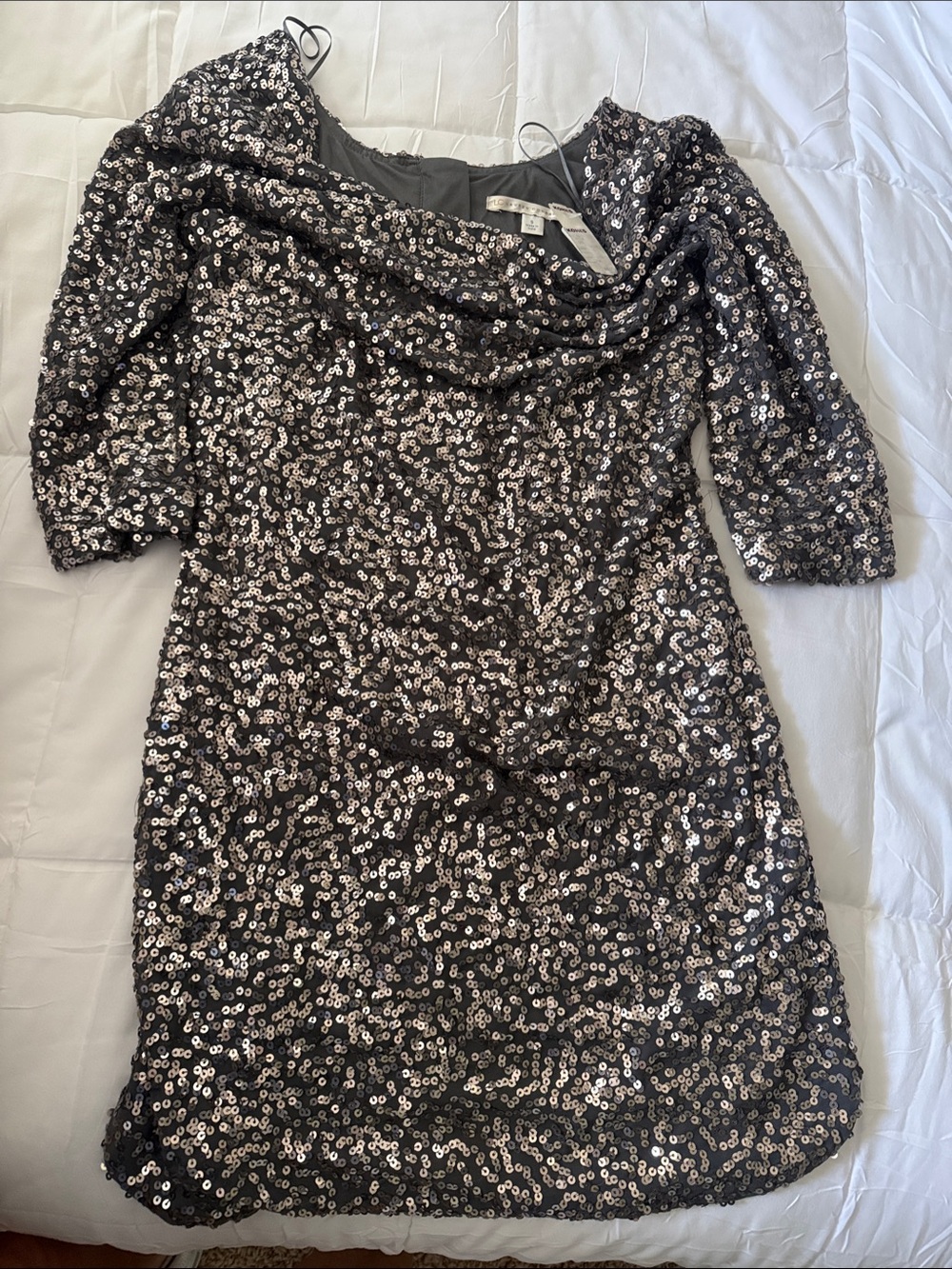 Lauren Conrad, LC Sequin Party Dress - Black/Silver